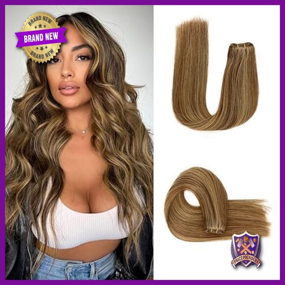 18 Inch Straight Human Hair Extensions, 110g Weft Bundle, Remy Hair main image 6